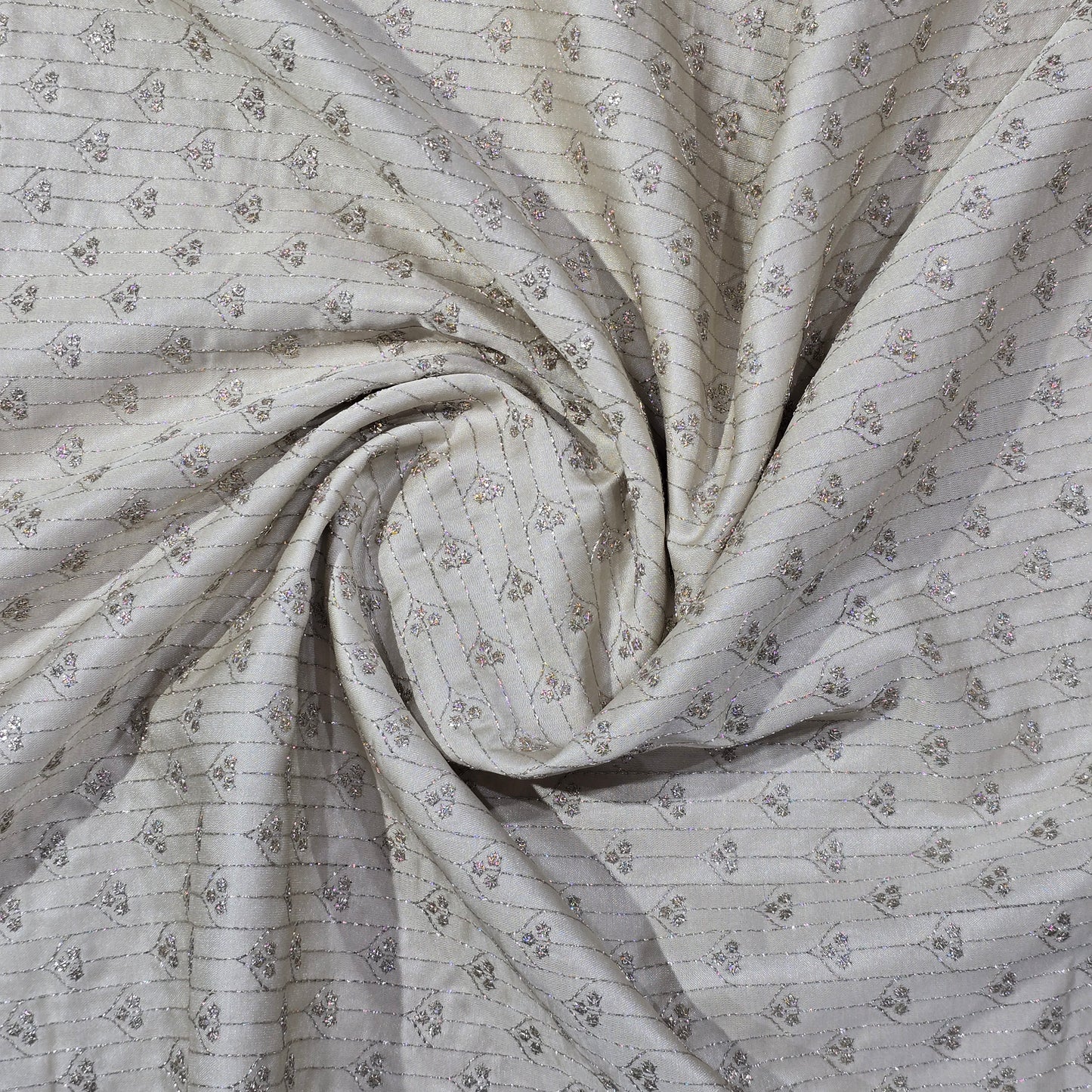 D&J BEIGE EMBROIDERED SHERWANI FABRIC