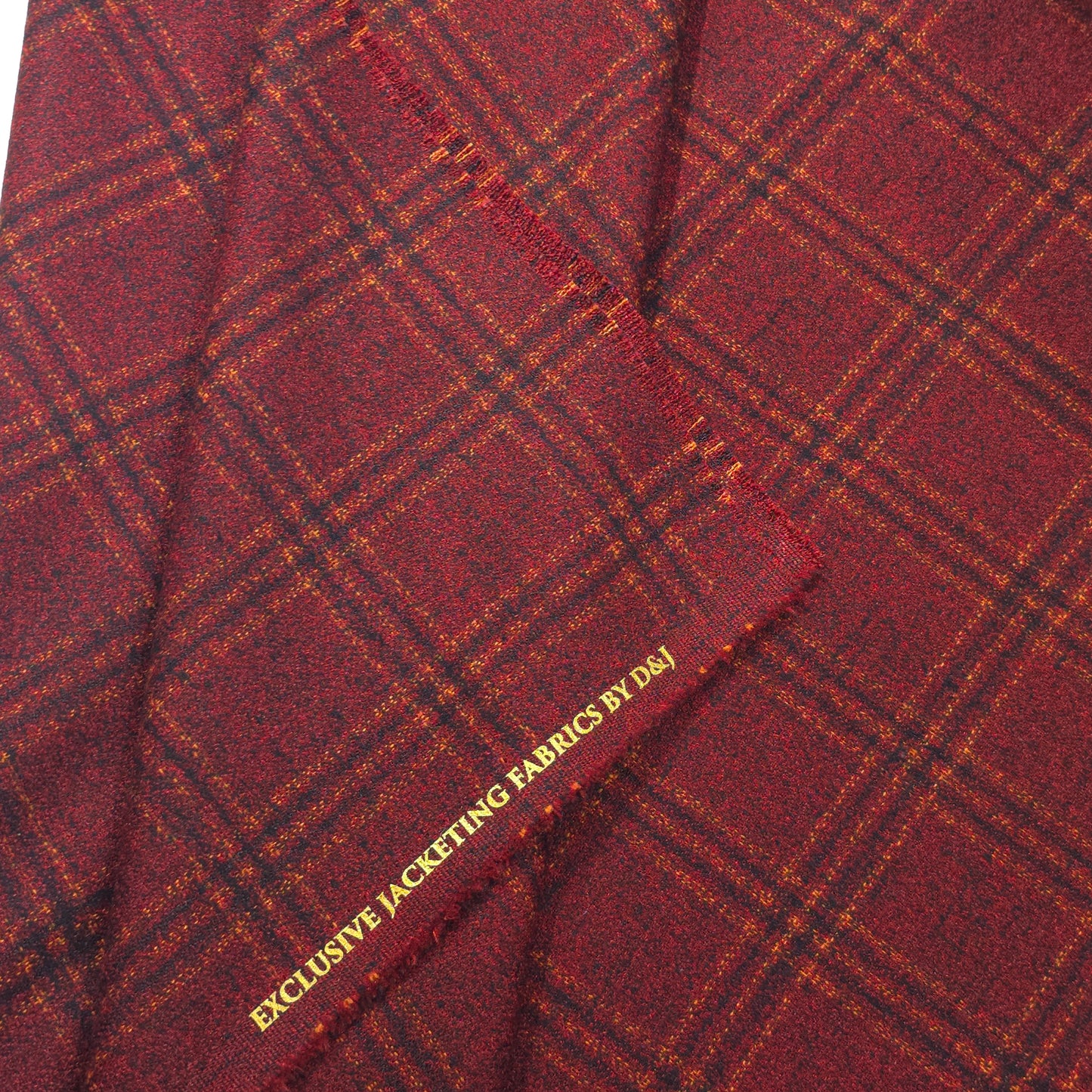 D&J RED CHECKS TWEED