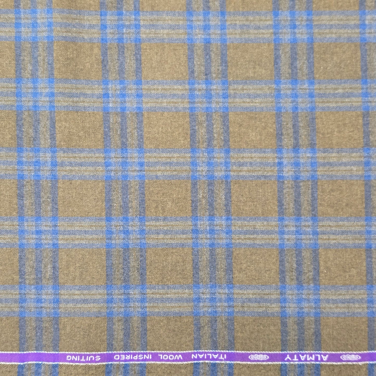 SPAADAA BROWN-BLUE CHECKS BLAZER