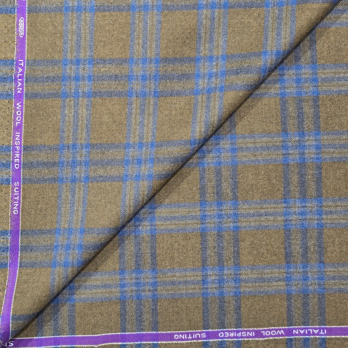 SPAADAA BROWN-BLUE CHECKS BLAZER