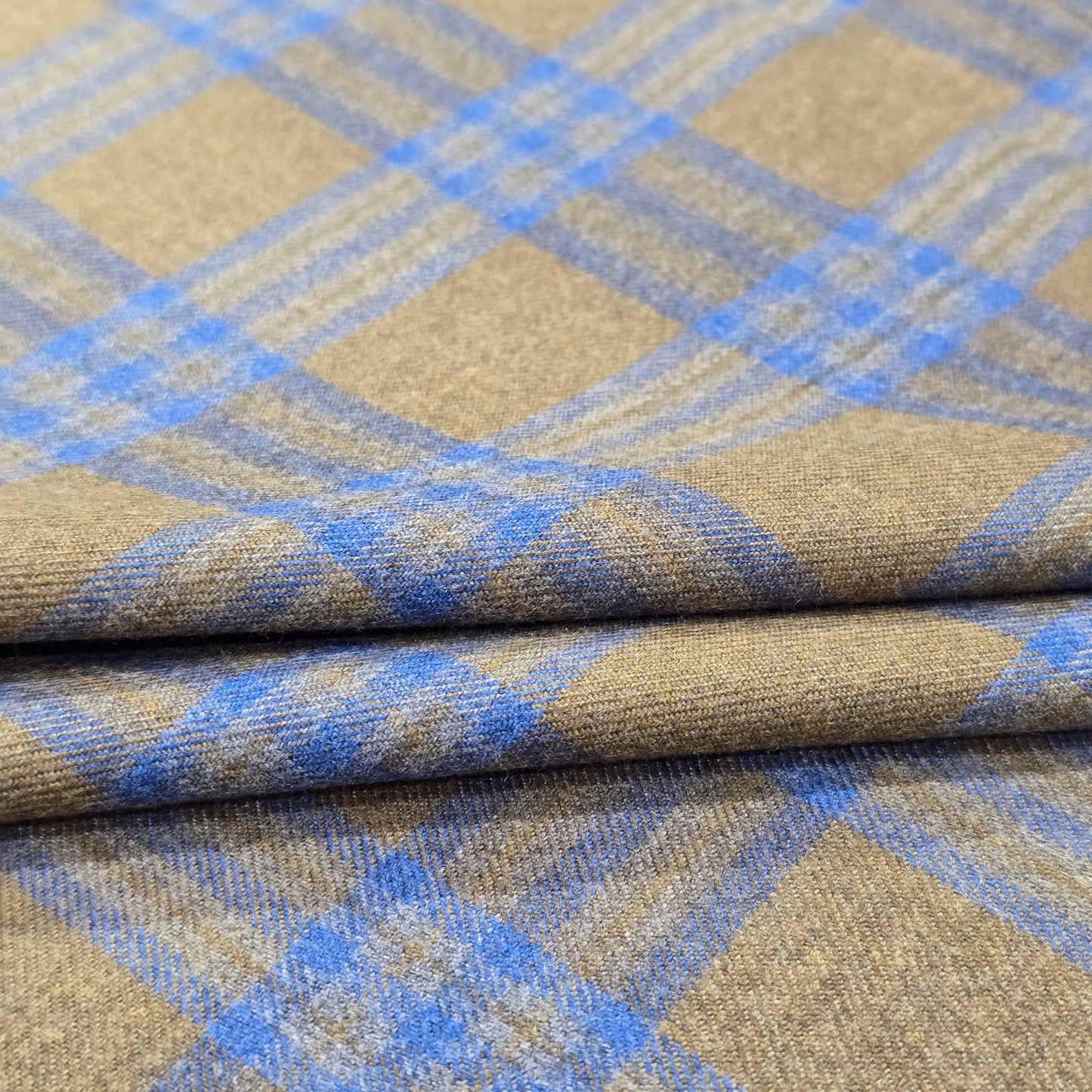 SPAADAA BROWN-BLUE CHECKS BLAZER
