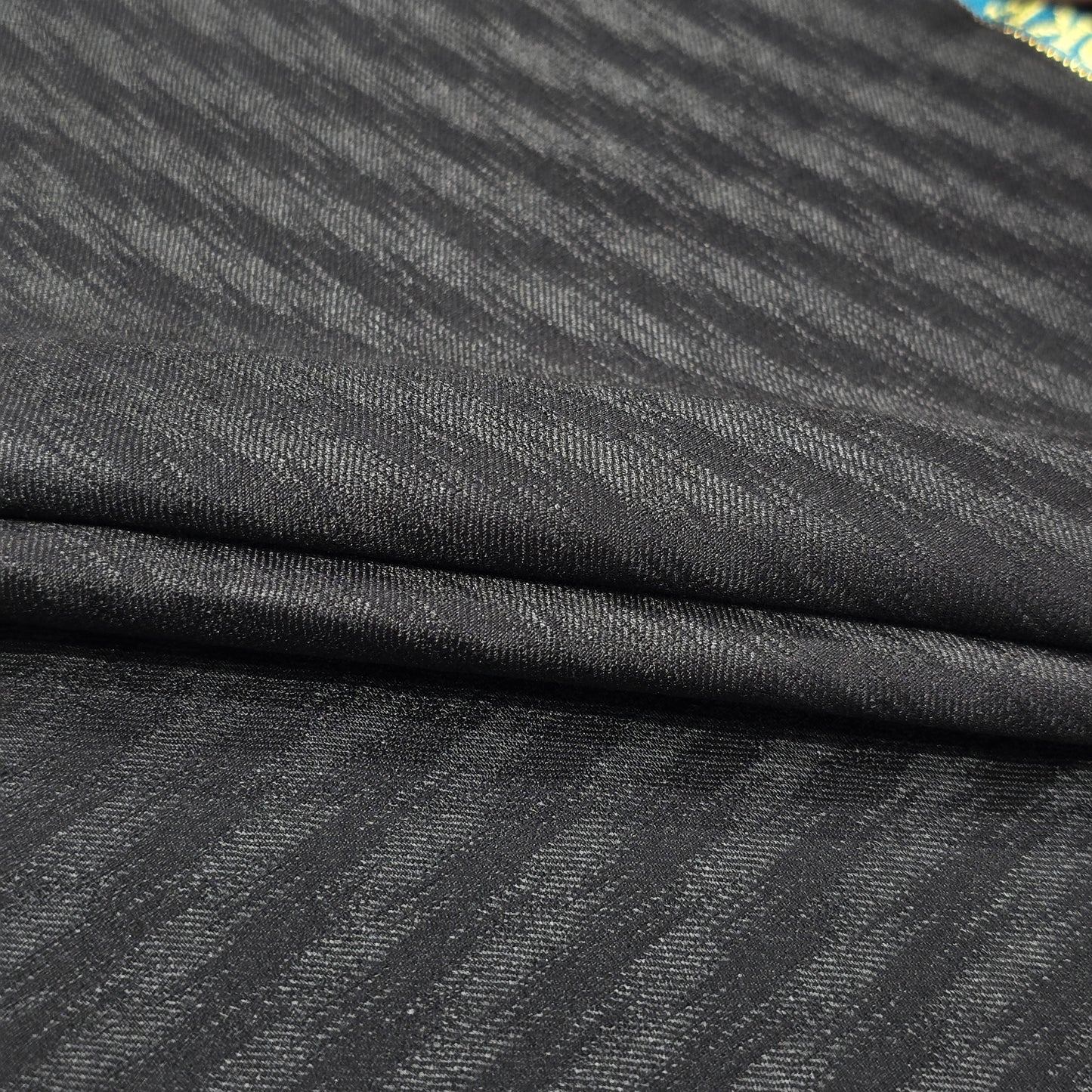 BESPOKE BLACK SELF TWEED
