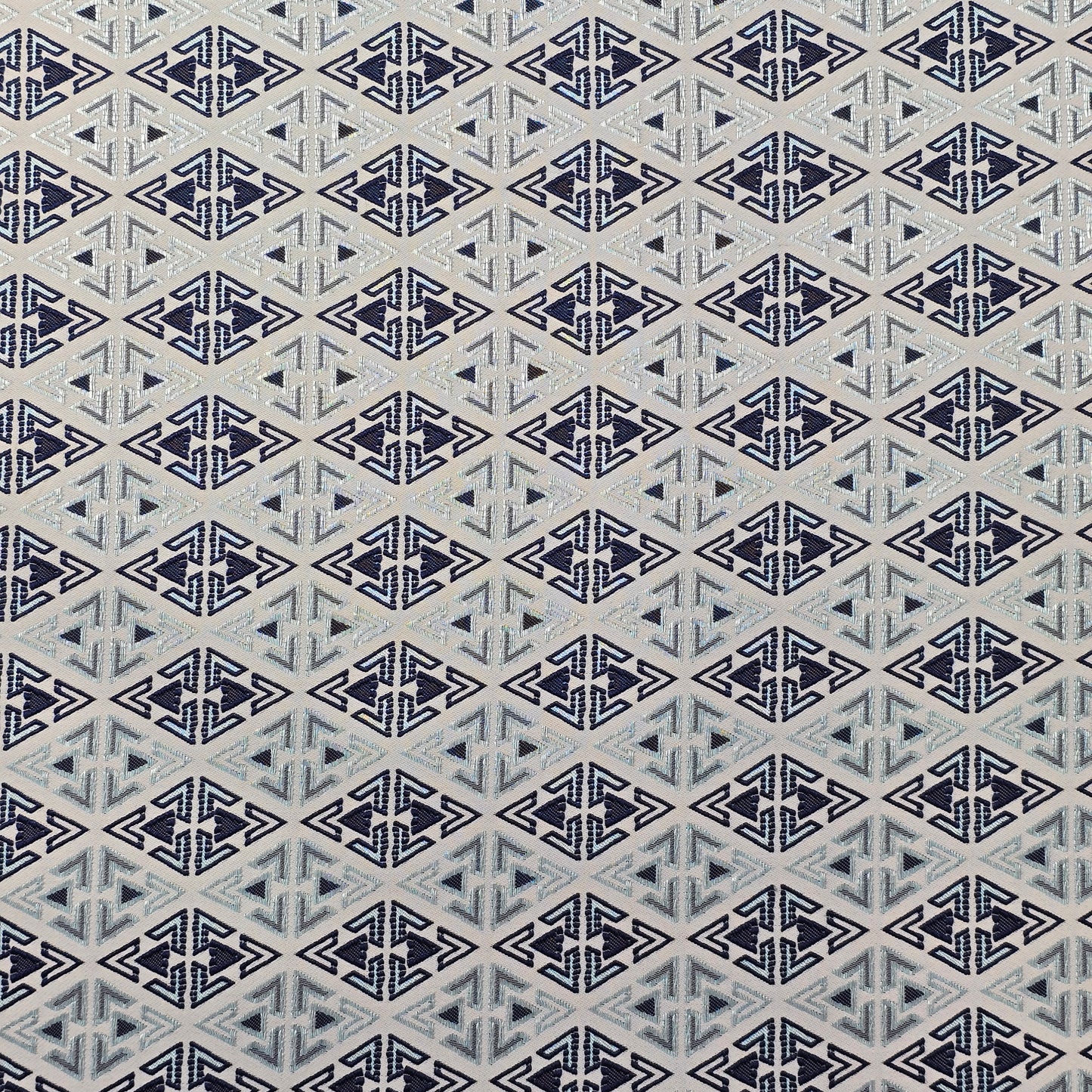 BLUE JACQUARD ETHNIC FABRIC