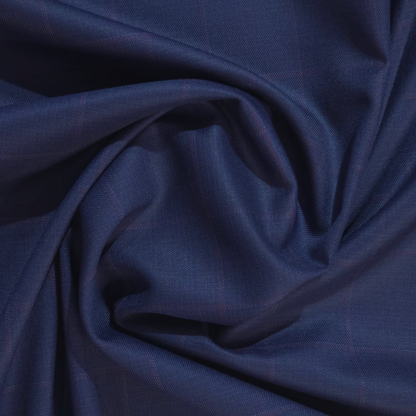 SPAADAA BLUE WOOL BLENDED CHECKS SUITING