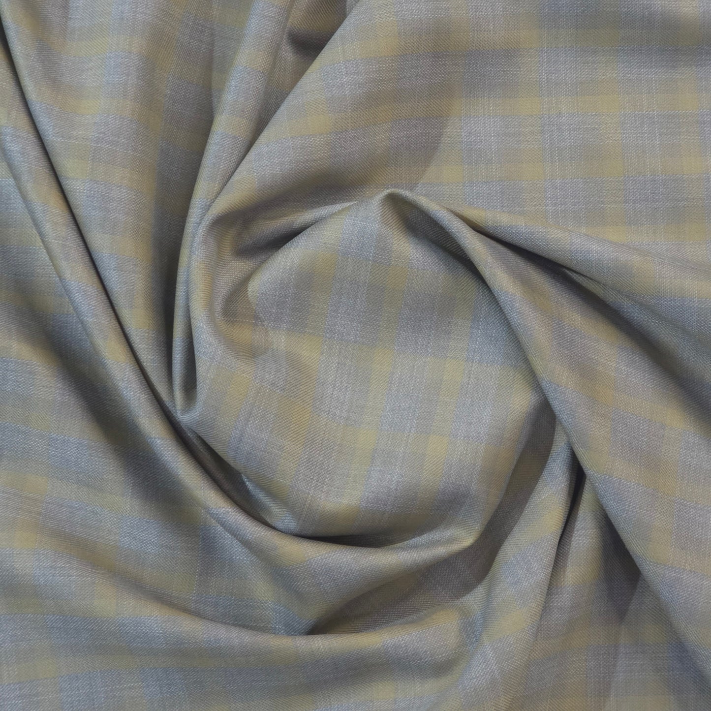 SPAADAA WOOL BLENDED GREY CHECKS SUITING