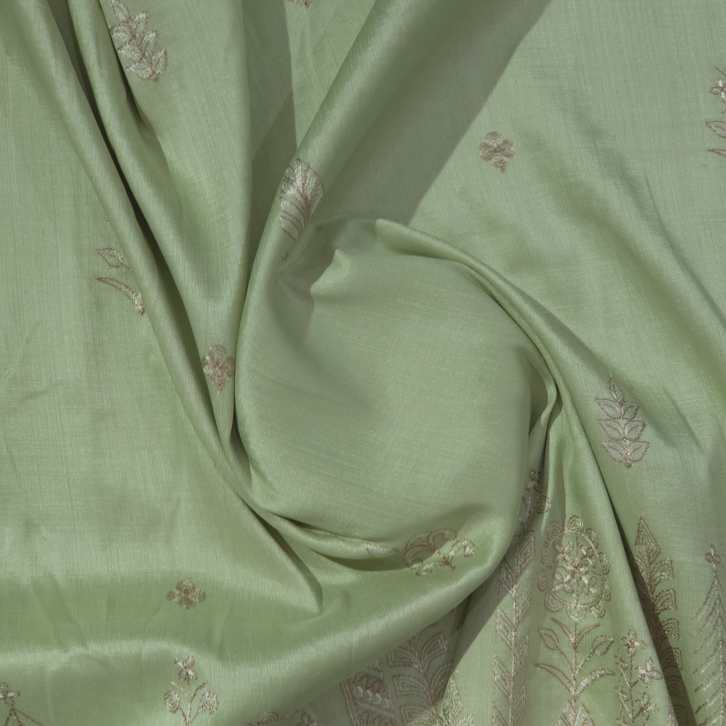 ITALIAN CHANNEL PISTA GREEN EMBROIDERED KURTA FABRIC