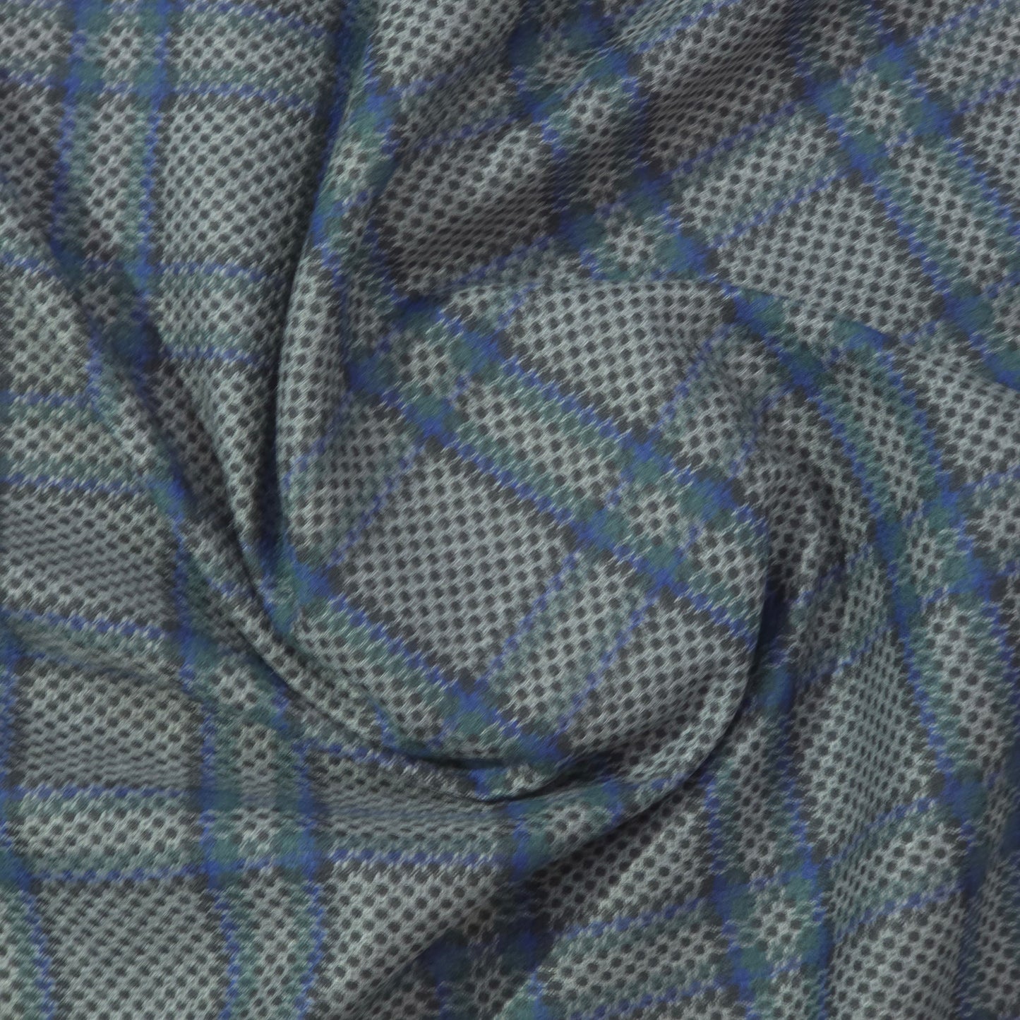 SPAADAA GREY CHECKS TWEED