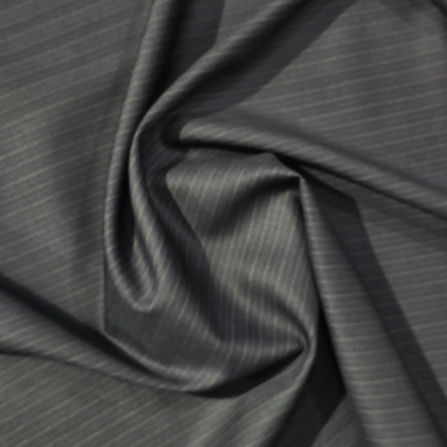 D&J DARK GREY STRIPED BLENDED SUITING