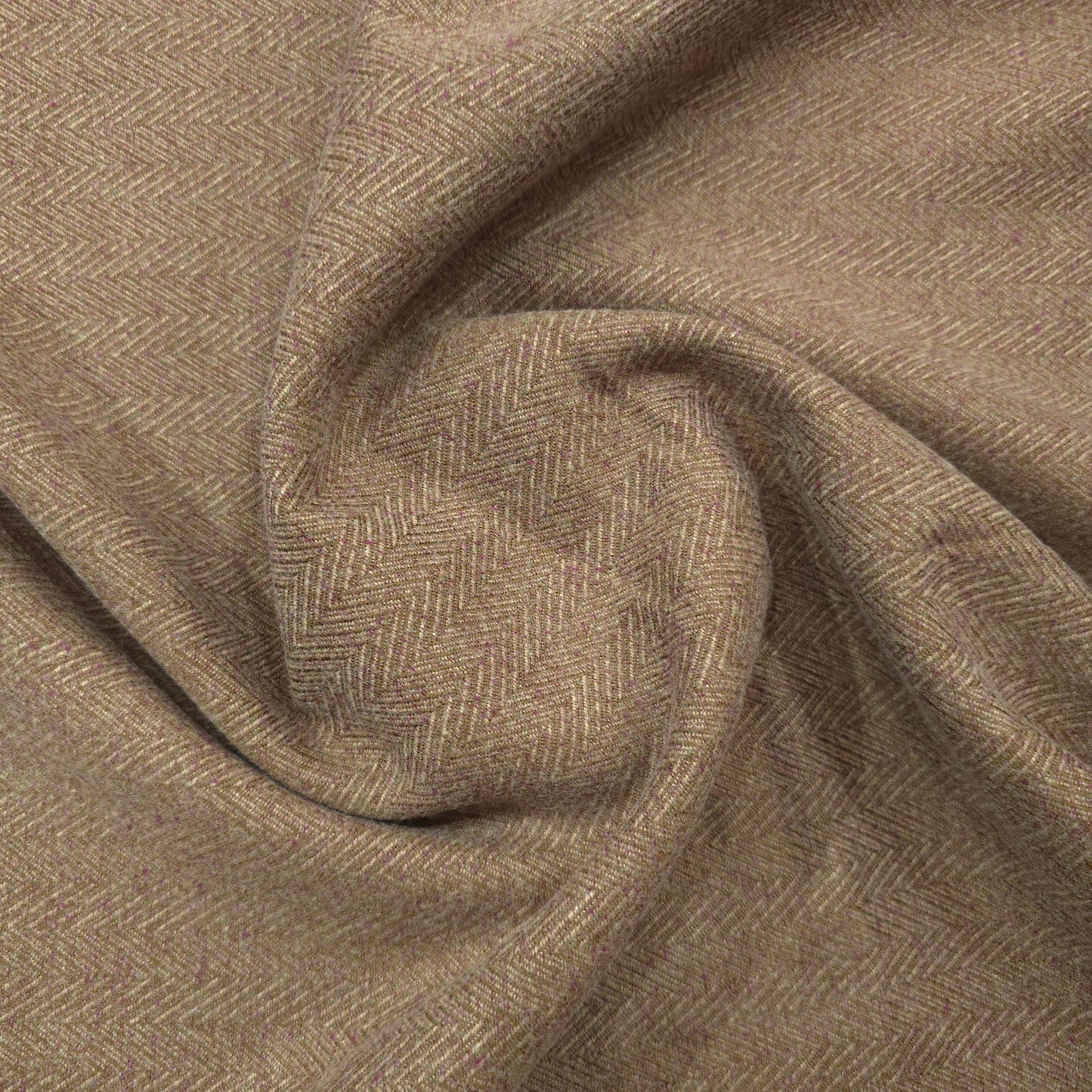 D&J HERRINGBONE BROWN TWEED