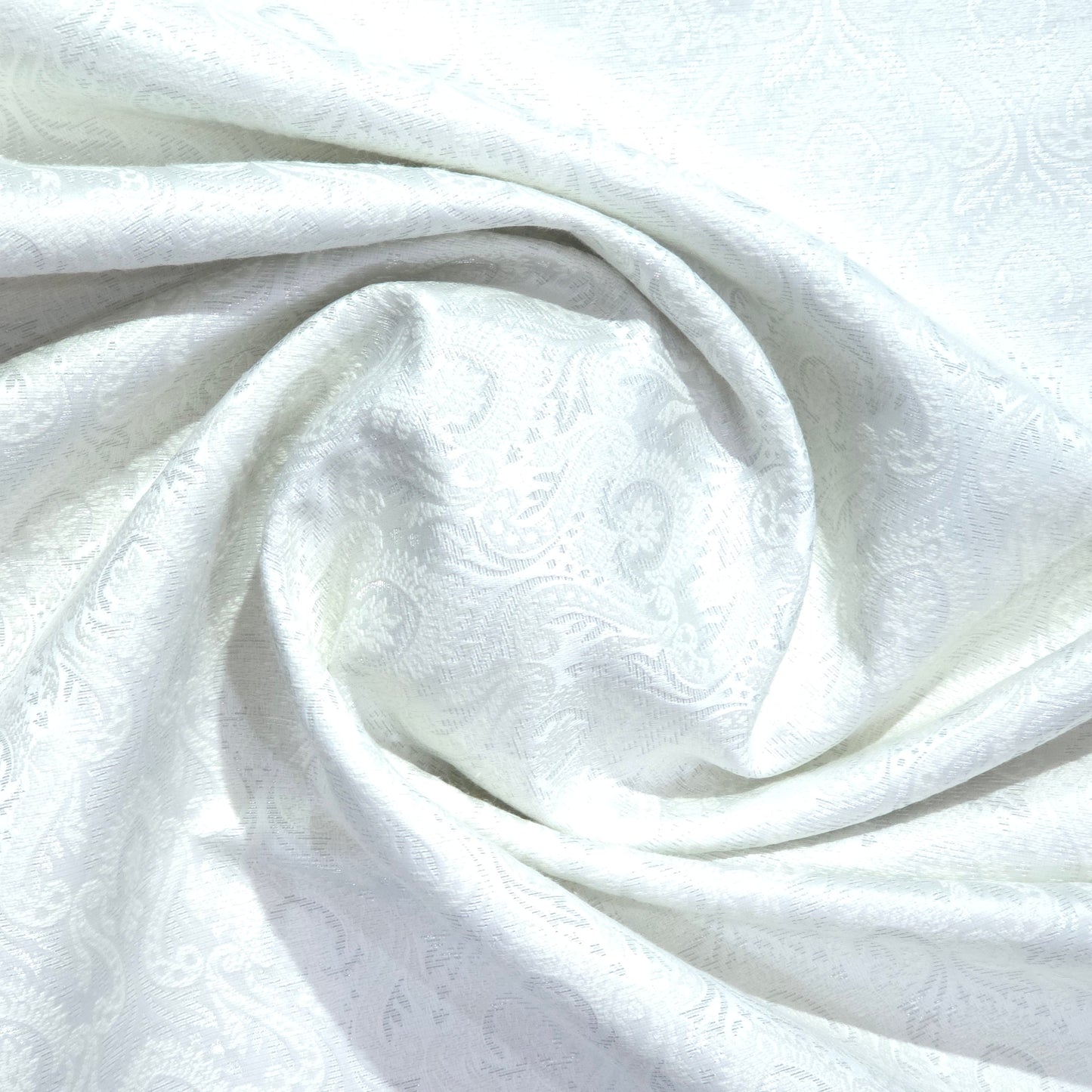 MITVA WHITE JACQUARD FABRIC
