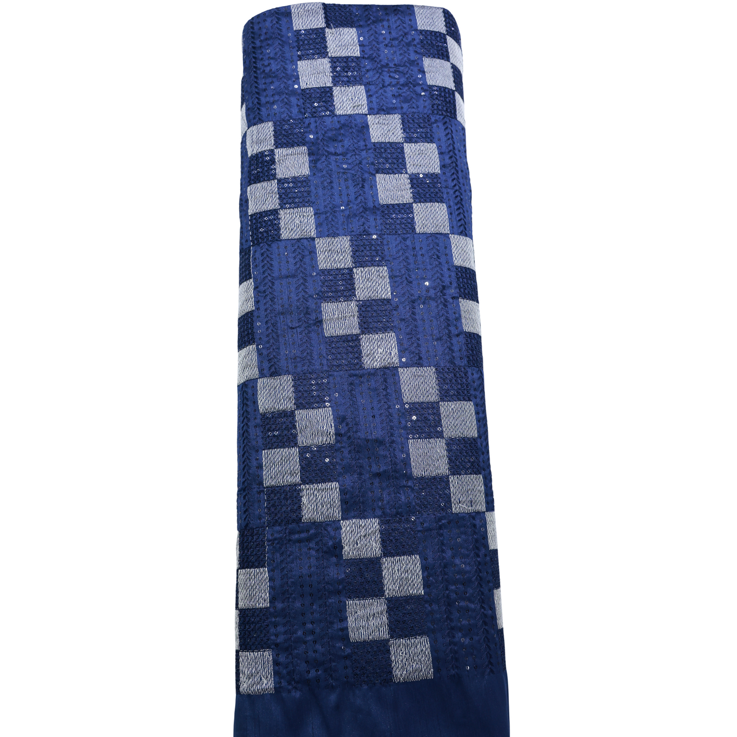 ABSOLUTO BLUE EMBROIDERD INDOWESTERN FABRIC