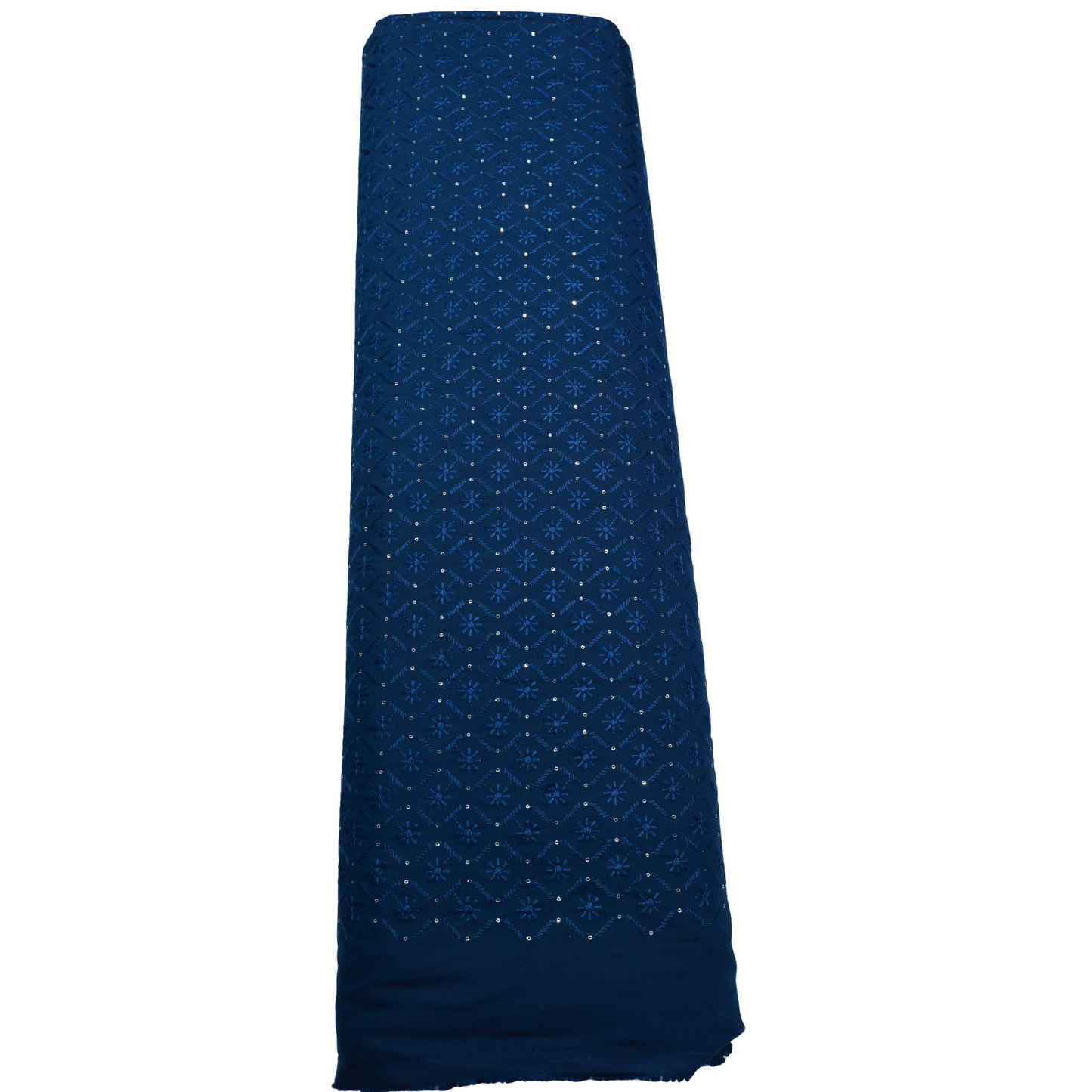 ABSOLUTO TEAL EMROIDERED FABRIC