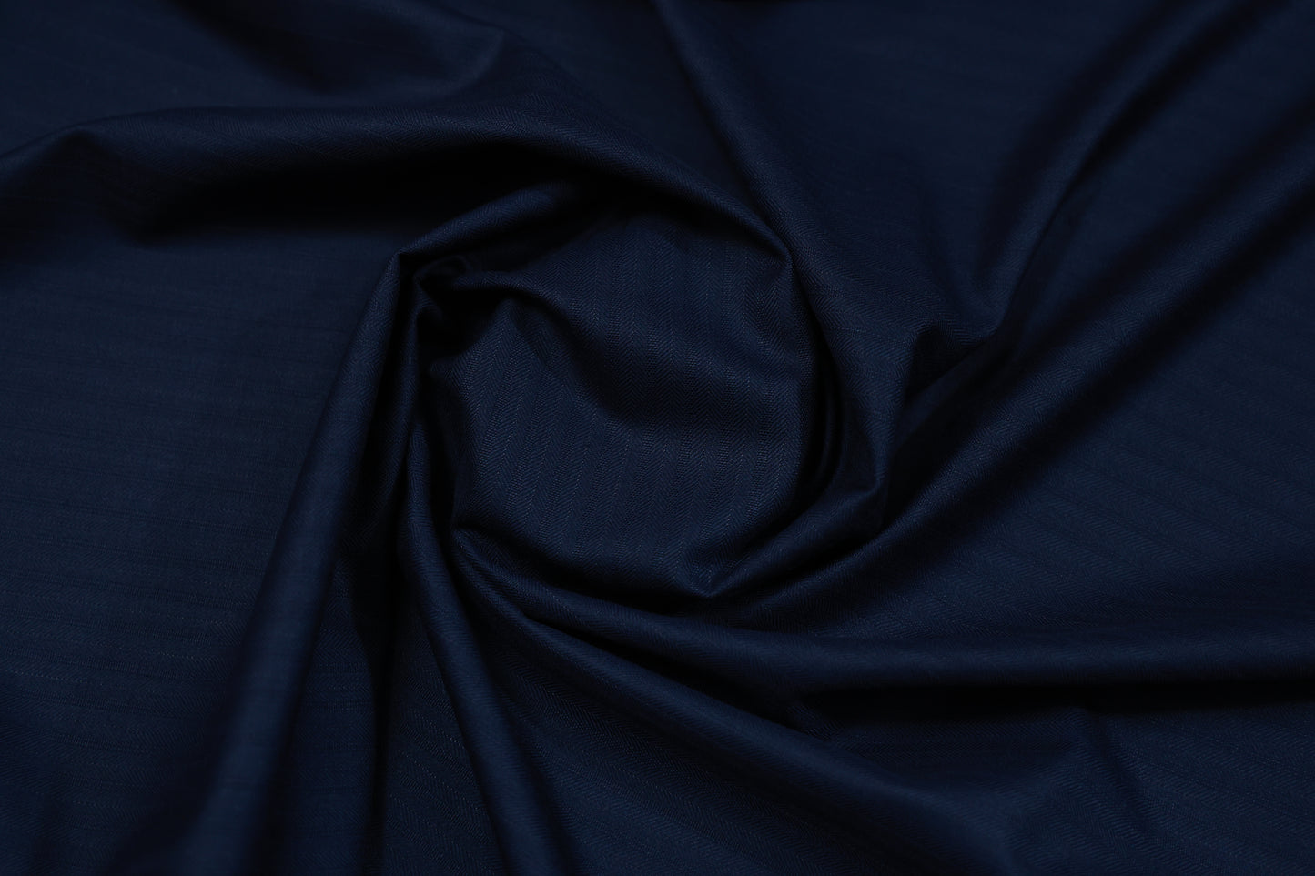 RAYMOND ECONYL WOOL BLENDED BLUE SELF STRIPE SUITING