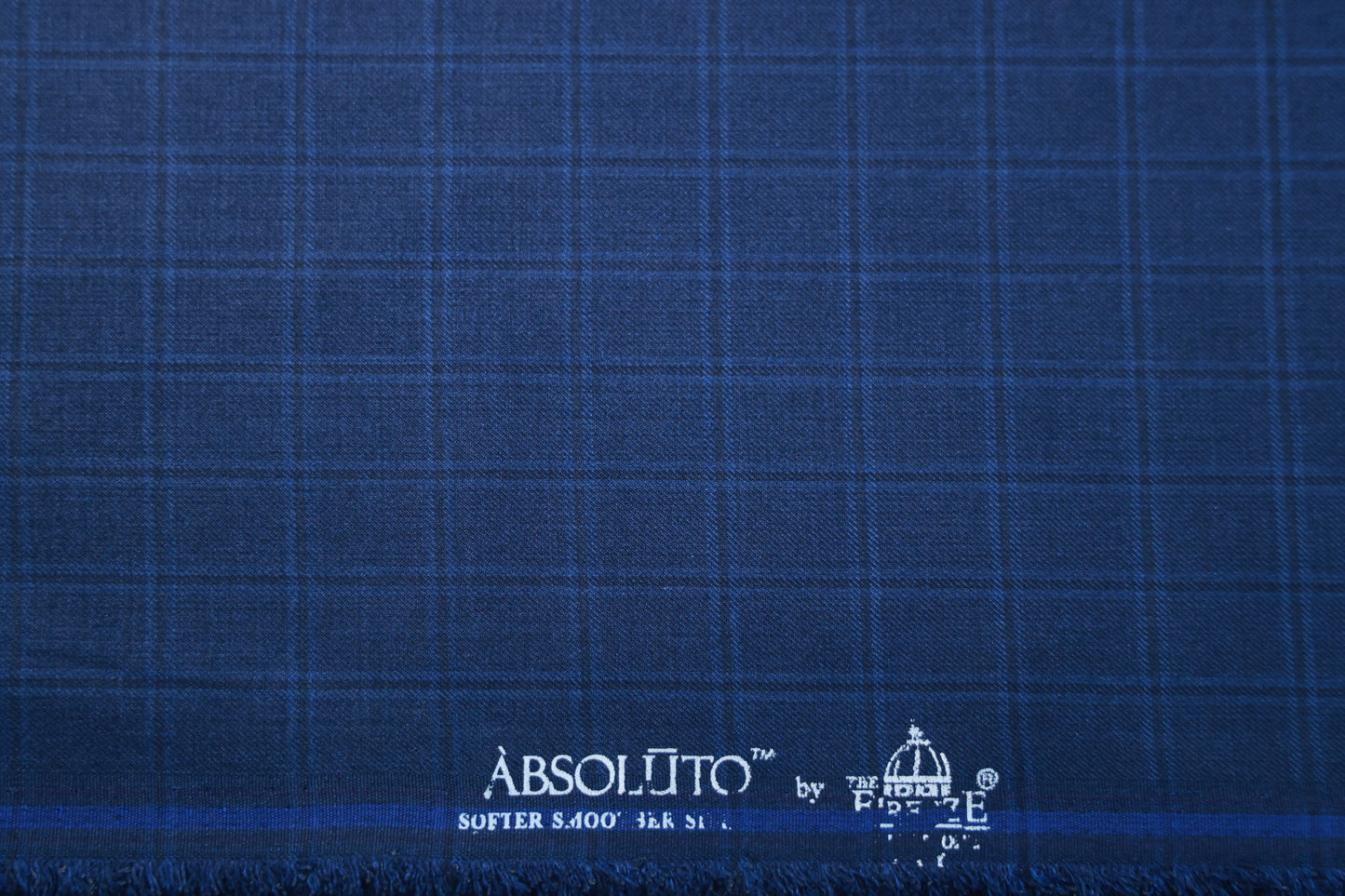 ABSOLUTO ROYAL BLUE CHECK SUITING