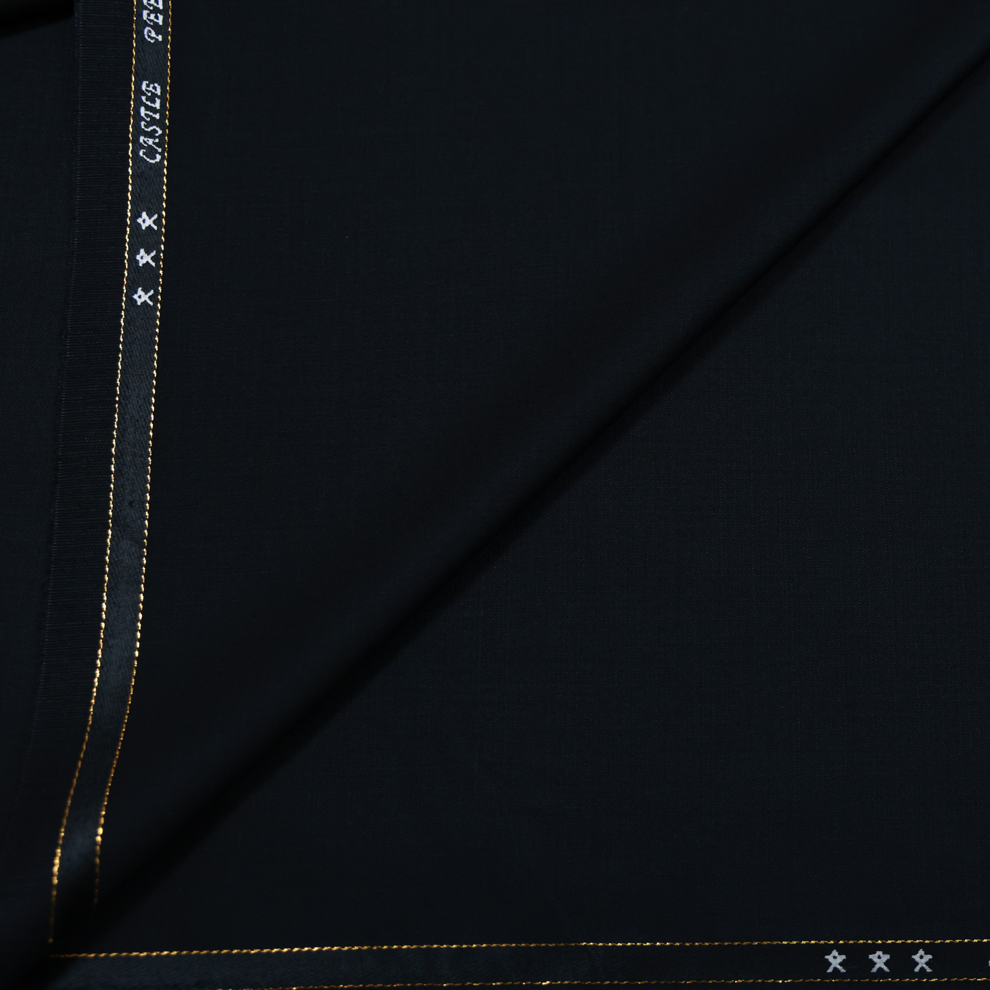 J HAMPSTEAD WOOL BLENDED BLACK SUITING