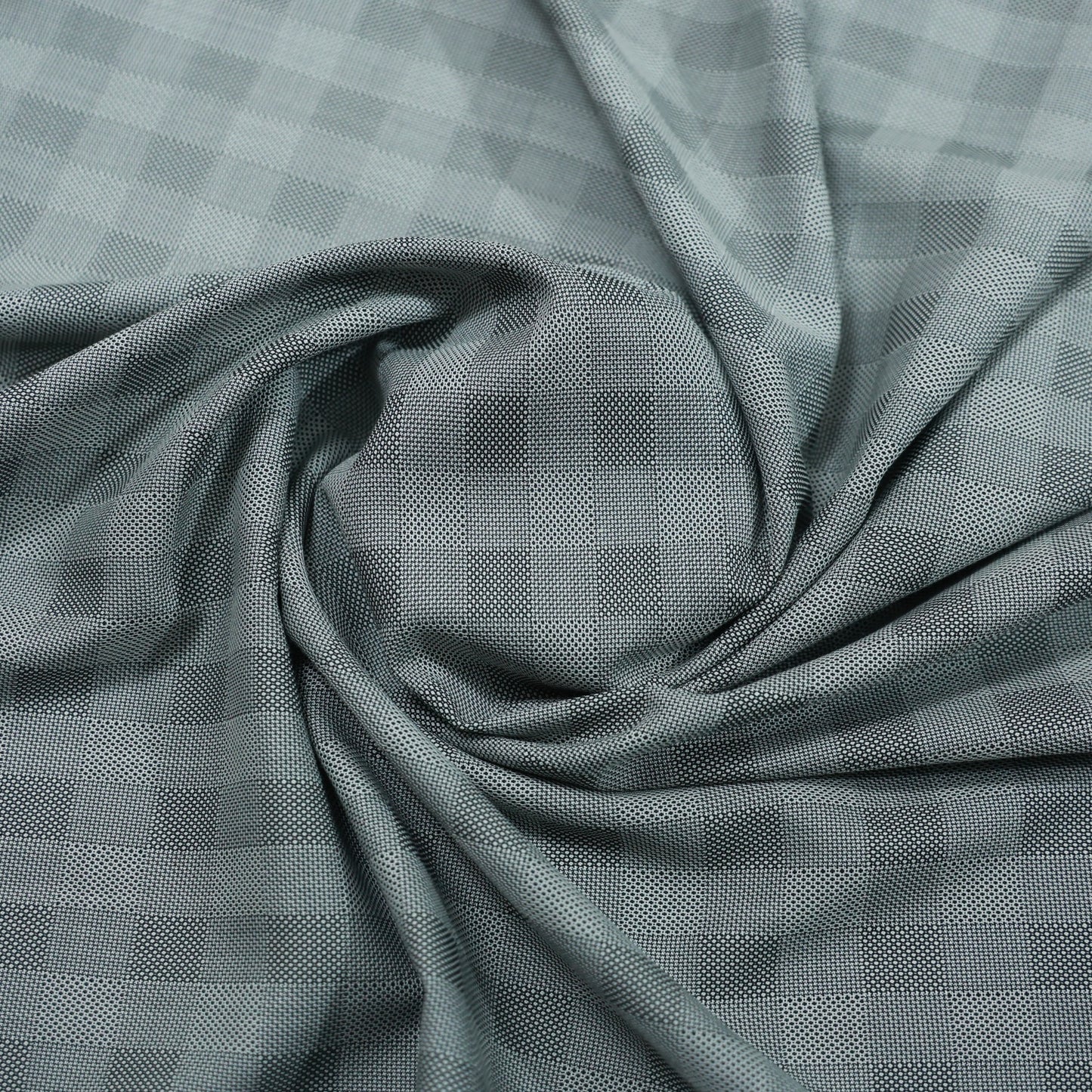 RAYMOND TOSALDO TEXTURED GREY CHECKS SUITING
