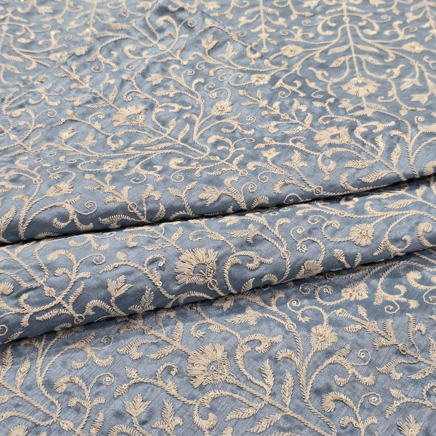 D&J SKY EMBROIDERED INDOWESTERN FABRIC