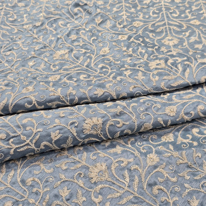 D&J SKY EMBROIDERED INDOWESTERN FABRIC