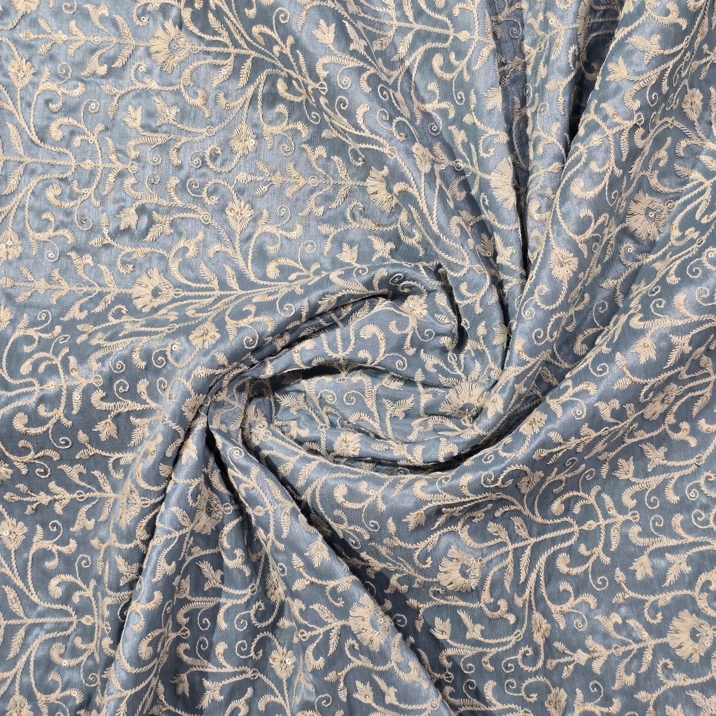 D&J SKY EMBROIDERED INDOWESTERN FABRIC