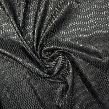 NEMSSIS BLACK JAQARD FABRIC