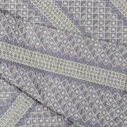 ABSOLUTO LILAC EMBROIDERED  FABRIC
