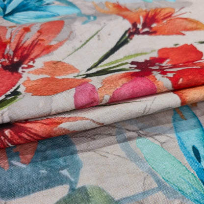 ABSOLUTO CREAM PRINTED KURTA FABRIC