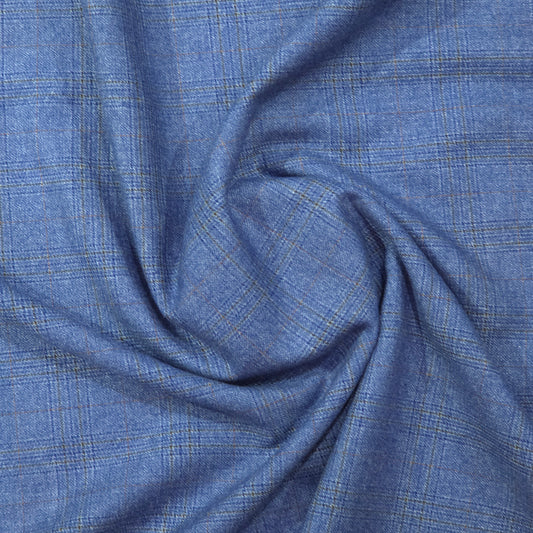 ABSOLUTO BLUE CHECKERED TWEED