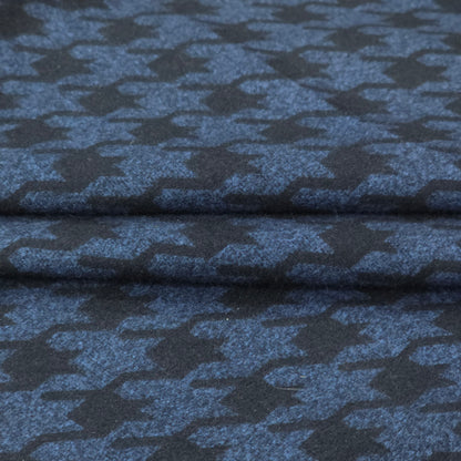ABSOLUTO BLUE HOUNDSTOOTH TWEED