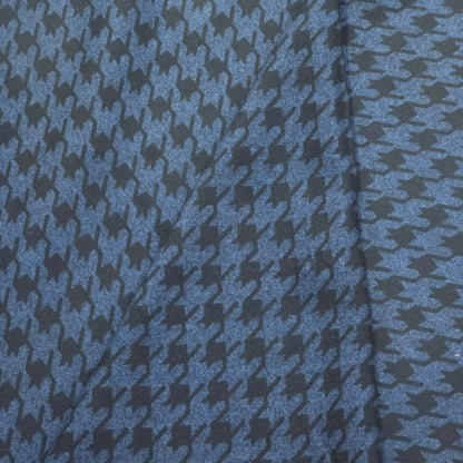 ABSOLUTO BLUE HOUNDSTOOTH TWEED