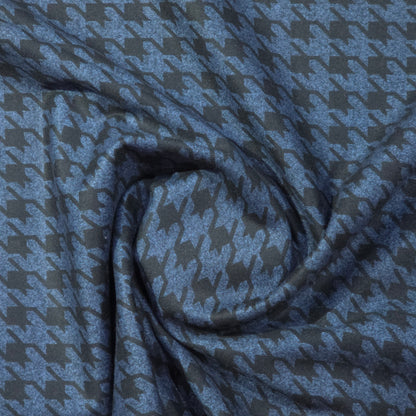 ABSOLUTO BLUE HOUNDSTOOTH TWEED