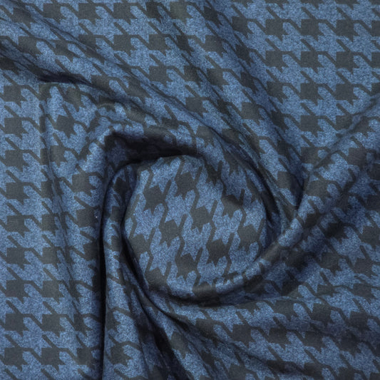 ABSOLUTO BLUE HOUNDSTOOTH TWEED