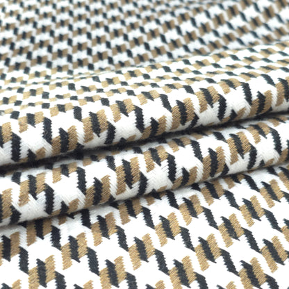 D&J WHITE HOUNDSTOOTH TWEED