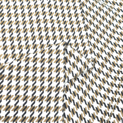D&J WHITE HOUNDSTOOTH TWEED