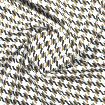 D&J WHITE HOUNDSTOOTH TWEED