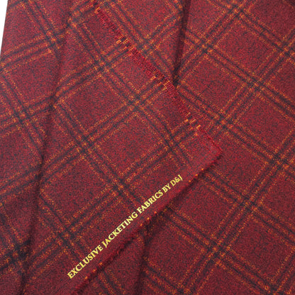 D&J RED CHECKS TWEED