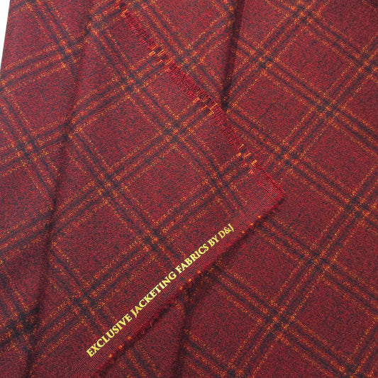 D&J RED CHECKS TWEED