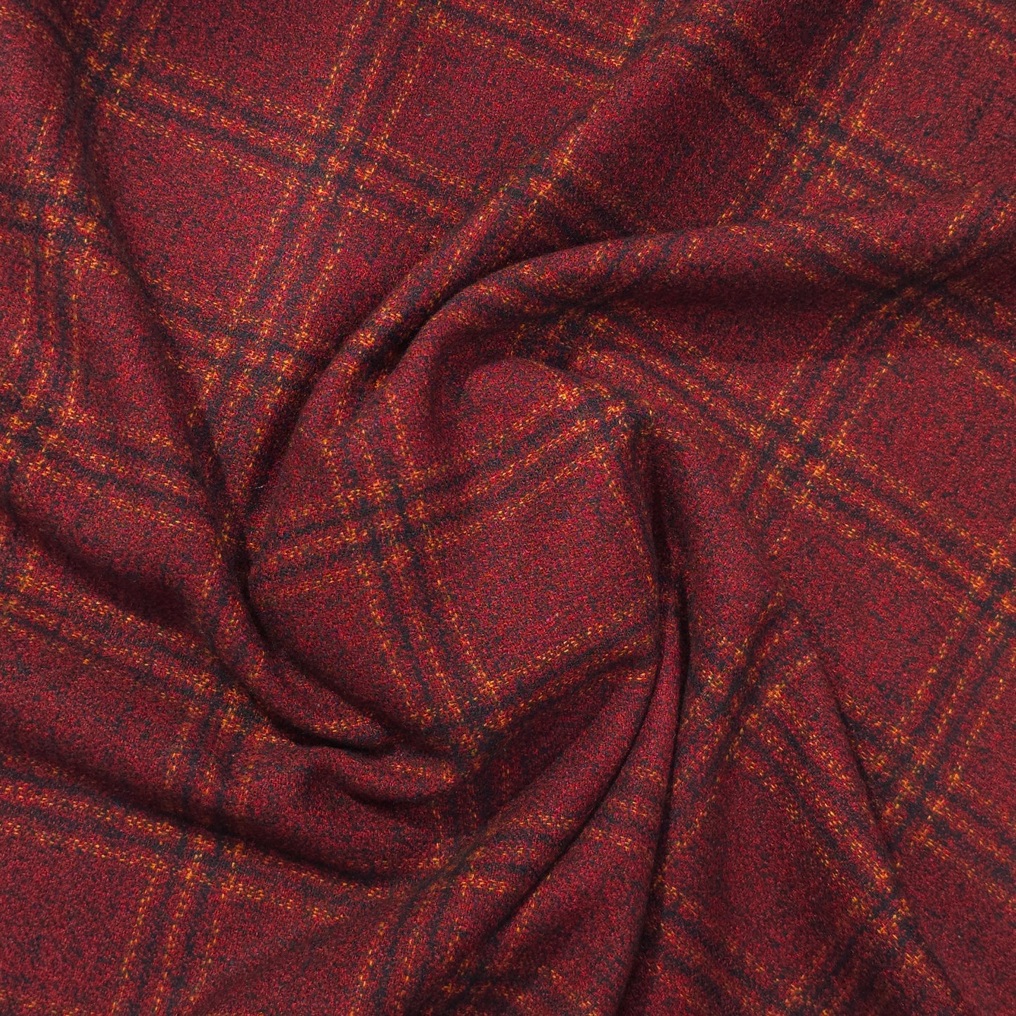 D&J RED CHECKS TWEED