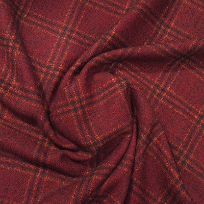 D&J RED CHECKS TWEED