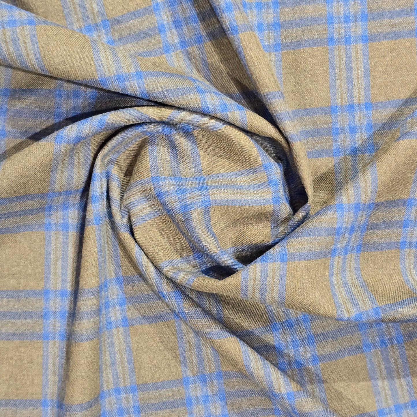 SPAADAA BROWN-BLUE CHECKS BLAZER