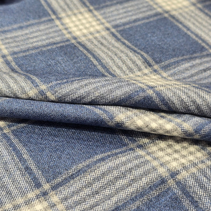 JOHN CAVENDISH  BLUE CHECKS TWEED