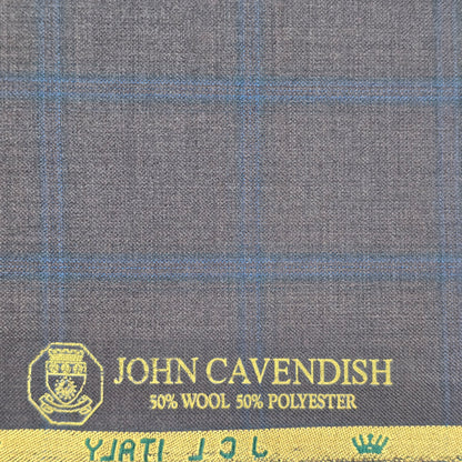 JOHN CAVENDISH BROWN CHECKERED TWEED