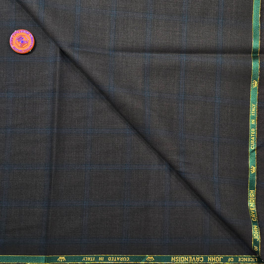 JOHN CAVENDISH BROWN CHECKERED TWEED