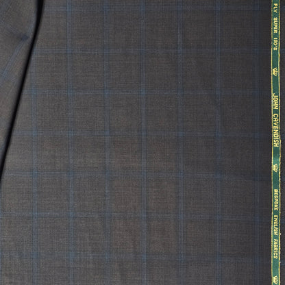 JOHN CAVENDISH BROWN CHECKERED TWEED