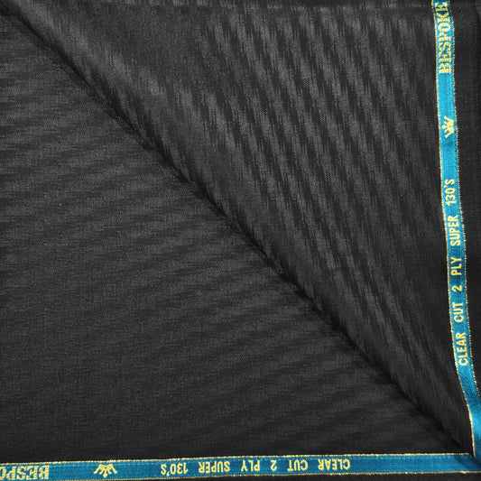 BESPOKE BLACK SELF TWEED