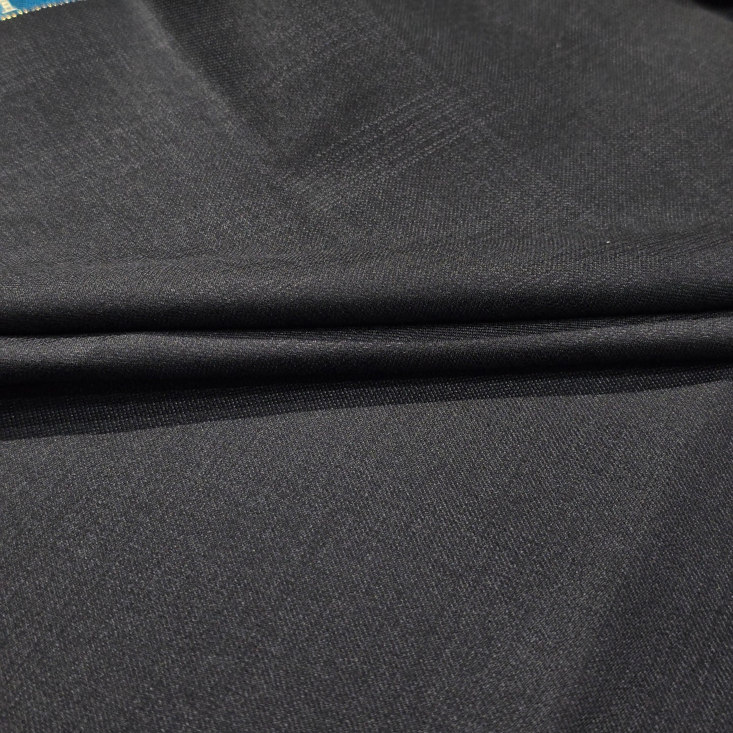 JOHN CAVENDISH WOOL BLENDED BLACK SELF SUITING LENGTH