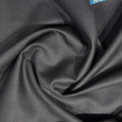 JOHN CAVENDISH WOOL BLENDED BLACK SELF SUITING LENGTH