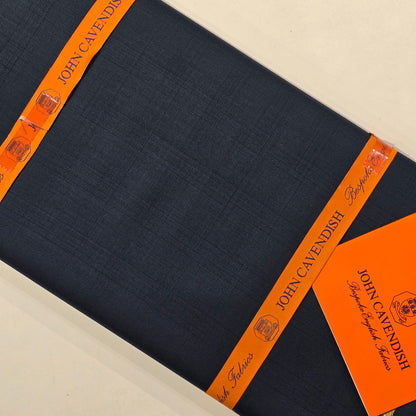 JOHN CAVENDISH WOOL BLENDED BLUE CHECKS SUIT LENGTH