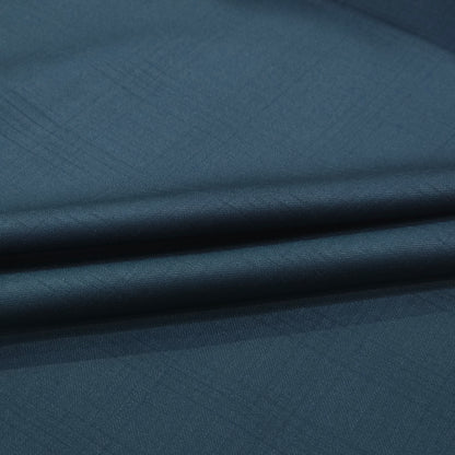 JOHN CAVENDISH WOOL BLENDED BLUE CHECKS SUIT LENGTH