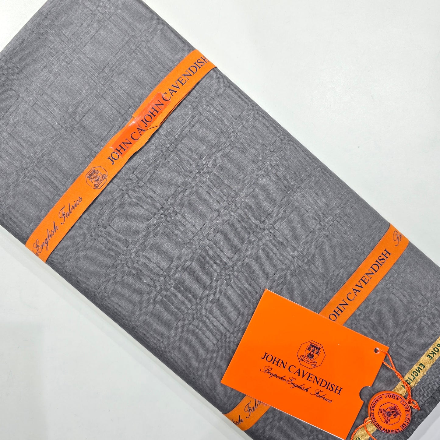 JOHN CAVENDISH WOOL BLENDED GREY  SELF SUIT LENGTH