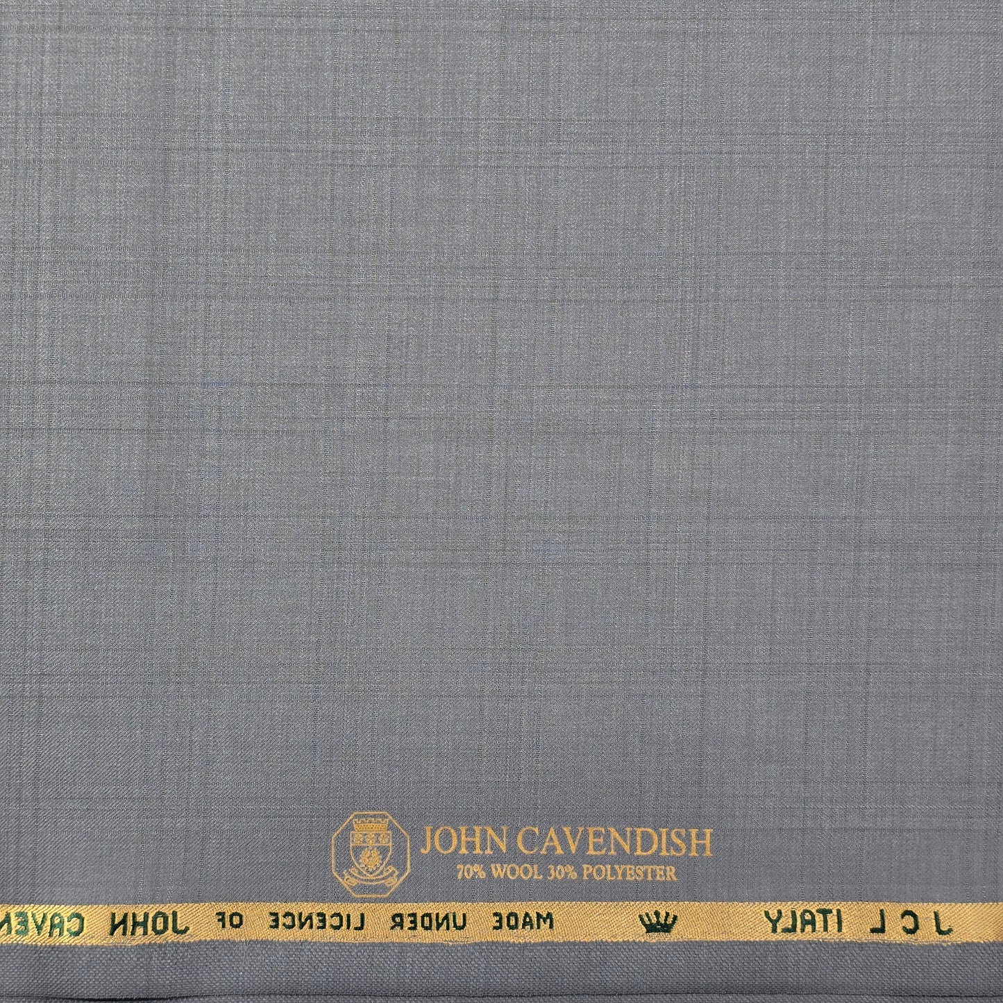 JOHN CAVENDISH WOOL BLENDED GREY  SELF SUIT LENGTH